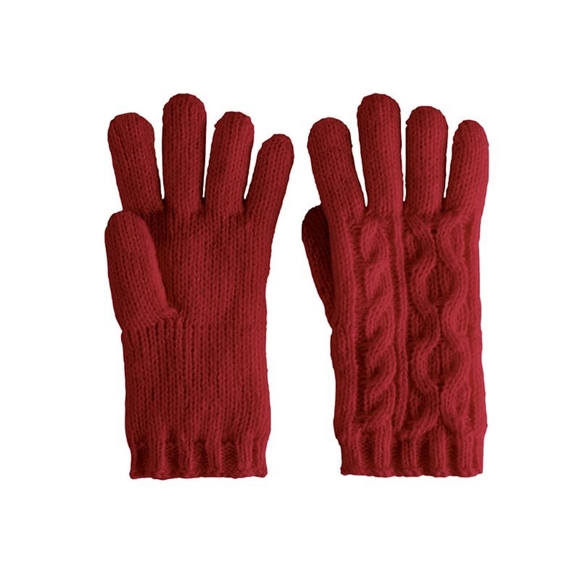 Women's Cable Knit Gloves - Picture 1 of 4